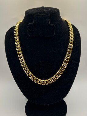 Miami Cuban Chain Bracelet Set Real Gold Stainless Steel Plated 10mm 22in Mens